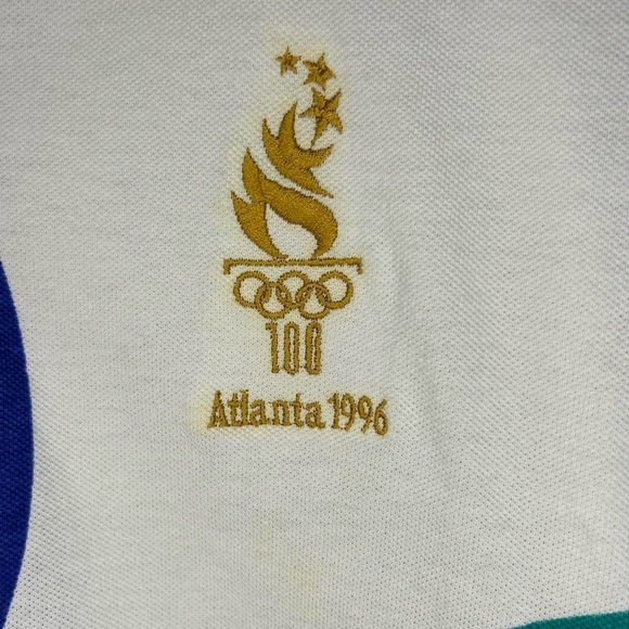 VTG 1996 Atlanta Olympics Polo – Men’s M – All Over Print, Retro Vibes - Picture 2 of 8